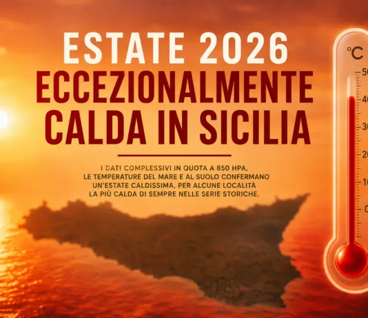 Estate 2026 eccezionalmente calda in Sicilia: l’analisi completa