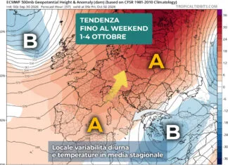 Stallo anticiclonico sull’Italia: in Sicilia fino al weekend solo locale variabilità diurna e temperature in media stagionale