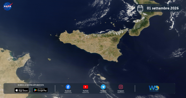 Immagine satellitare NASA – 1 settembre 2026