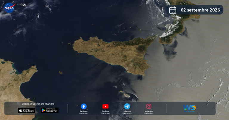 Immagine satellitare NASA – 2 settembre 2026