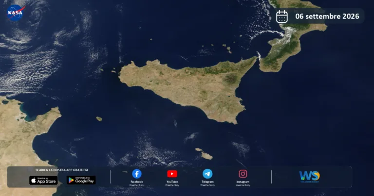 Immagine satellitare NASA – 6 settembre 2026