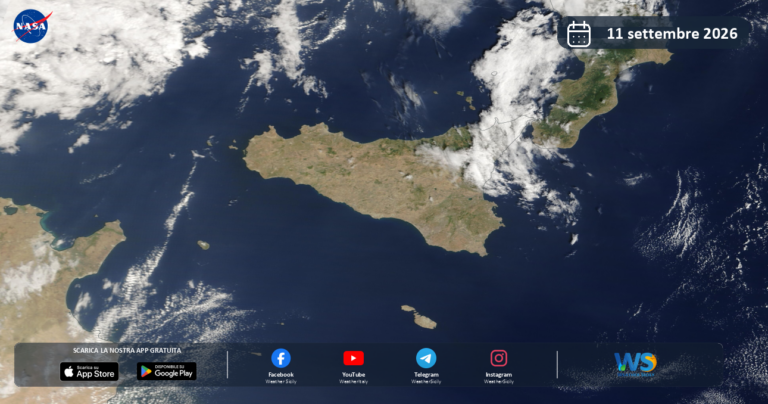 Immagine satellitare NASA – 11 settembre 2026