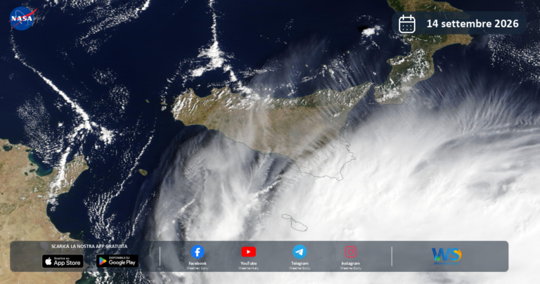 Immagine satellitare NASA – 14 settembre 2026