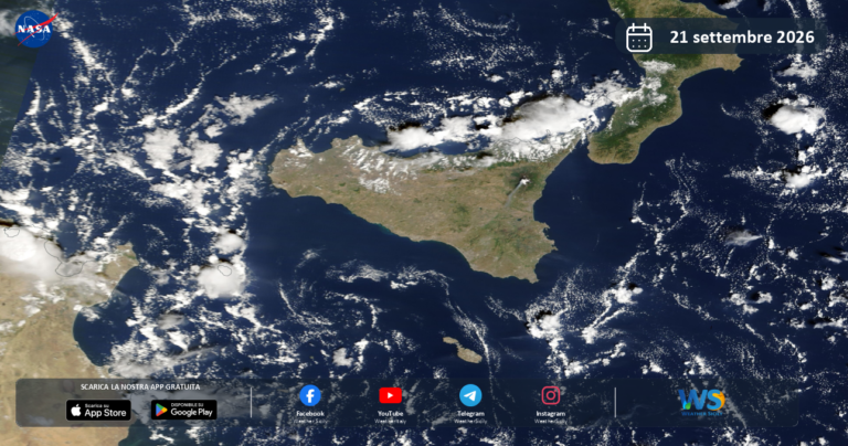 Immagine satellitare NASA – 21 settembre 2026