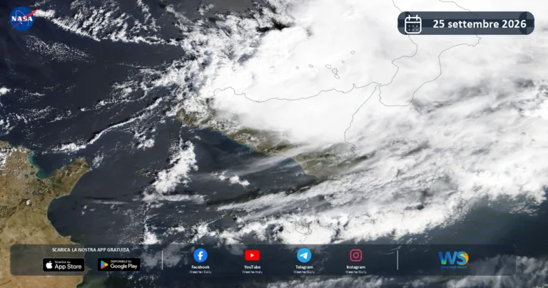 Immagine satellitare NASA – 25 settembre 2026