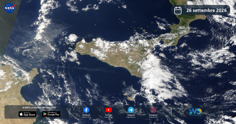 Immagine satellitare NASA – 26 settembre 2026