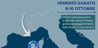Sicilia: perturbazione in arrivo tra venerdì e sabato con temporali e piogge più diffuse, correnti fresche e calo termico nel weekend