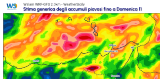 Meteo Messina e provincia: fase instabile con calo termico tra venerdì e il weekend