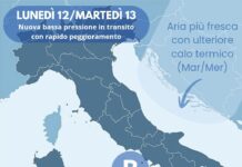 Meteo Messina e provincia: peggiora nuovamente nel corso di lunedì (specie sul lato tirrenico), calo termico in seguito