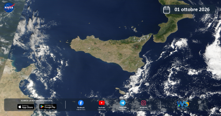 Immagine satellitare NASA – 1 ottobre 2026