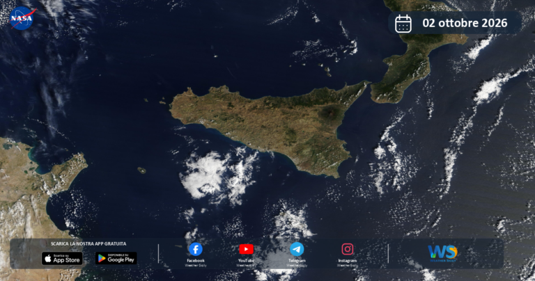 Immagine satellitare NASA – 2 ottobre 2026