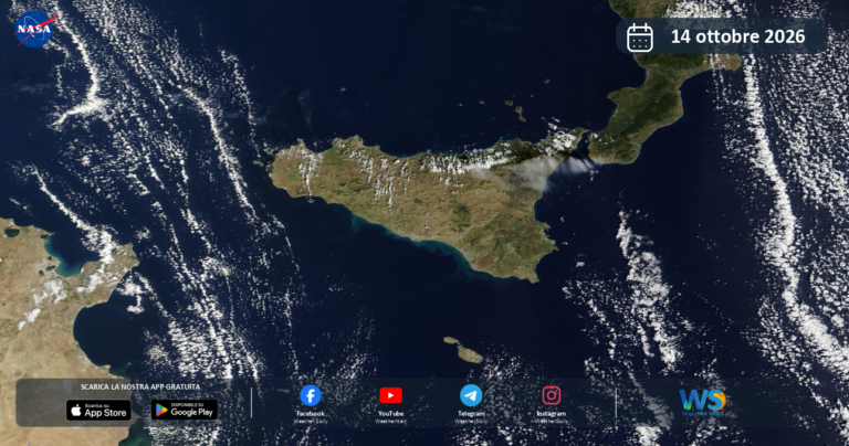 Immagine satellitare NASA – 14 ottobre 2026