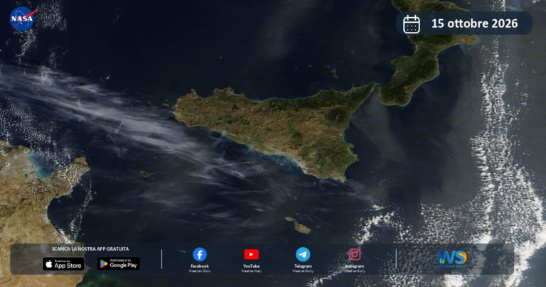 Immagine satellitare NASA – 15 ottobre 2026