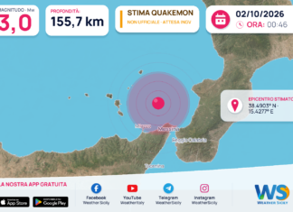 Stima automatica QuakeMon: possibile terremoto Mw 3,0 QuakeMon: stima automatica non ufficiale, evento 26582; magnitudo e posizione possono essere riviste