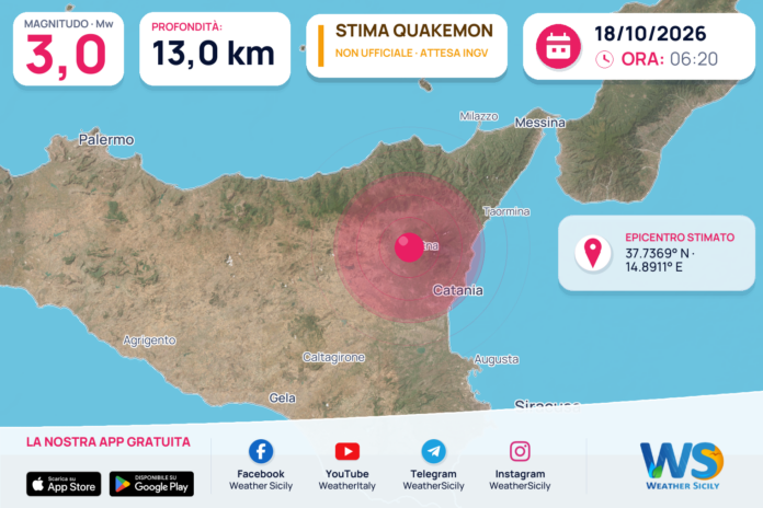 QuakeMon: stima automatica non ufficiale, evento 38252; magnitudo e posizione possono essere riviste QuakeMon: stima automatica non ufficiale, evento 38252; magnitudo e posizione possono essere riviste