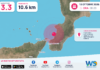 Terremoto M3,3 – Costa Calabra sud-occidentale (Catanzaro, Vibo Valentia, Reggio di Calabria) – dati INGV