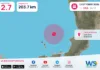 Terremoto M2,7 – Isole Eolie (Messina) – dati INGV